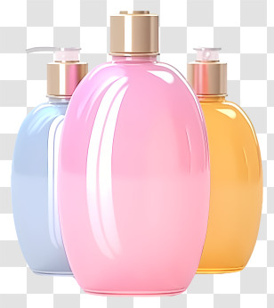 Liquid Soap - Colorful Cosmetic Bottles Transparent PNG
