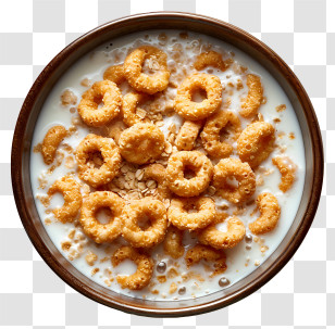 Cereal Bowl - Bowl Of Cereal With Milk Transparent PNG