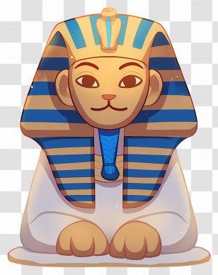 Sphinx - Cartoon Egyptian Sphinx Illustration Transparent PNG
