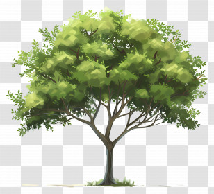 Big Tree - Tree With Lush Green Leaves Transparent PNG
