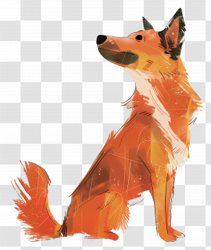 Dog - Sitting Dog Illustration Transparent PNG
