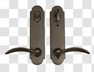 Door Handle Lock Bronze Brass - Pinl Transparent PNG