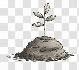 Seedling - Young Seedling In Soil Transparent PNG