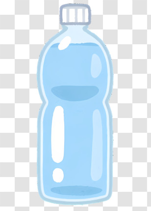 Bottle - Blue Water Bottle Illustration Transparent PNG