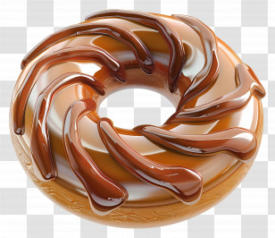 Doughnut - Chocolate Glazed Donut Transparent PNG