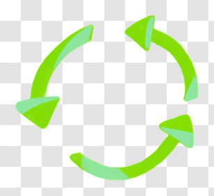 Green Circle - Green Recycling Arrows Symbol Transparent PNG
