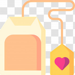 Tea Bag - Tea Bags With Heart Tag Transparent PNG