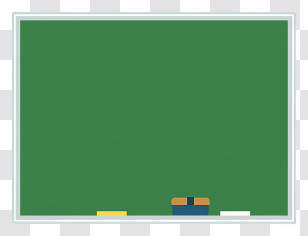 School Elements - Green Chalkboard Illustration Transparent PNG