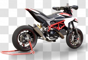 Exhaust System Tire Ducati Monster 696 Hypermotard Motorcycle - Wheel Transparent PNG