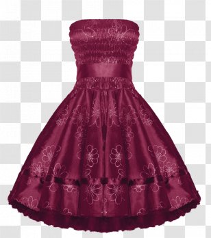 magenta evening dress