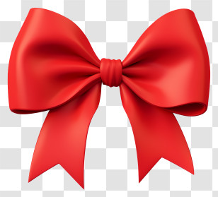 Red Bow - Red Decorative Bow Illustration Transparent PNG
