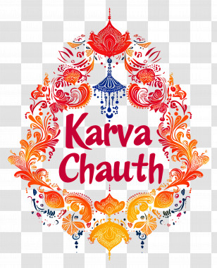 Karva Chauth - Decorative Design For Karva Chauth Transparent PNG