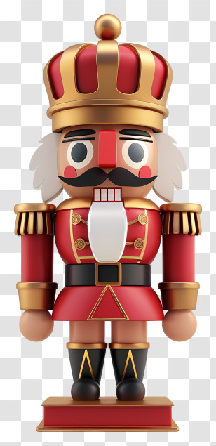 Christmas Nutcracker Toy - Traditional Nutcracker In Royal Attire Transparent PNG
