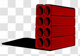 Brick Wall Building Clip Art - Red Transparent PNG