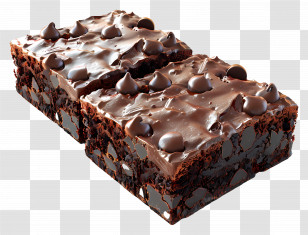 Chocolate Brownie - Chocolate Brownies With Toppings Transparent PNG