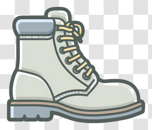 Old Shoe - White Outdoor Boot Transparent PNG