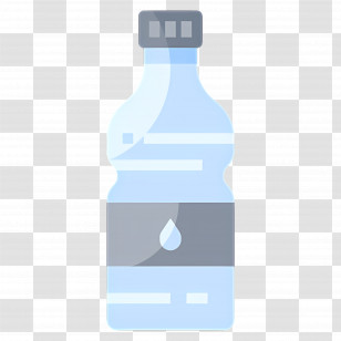 Mineral Water - Blue Plastic Water Bottle Illustration Transparent PNG
