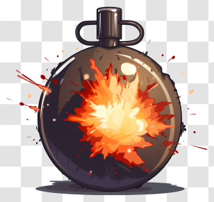 Sketch Style Timer Bomb - Bomb Explosion Cartoon Animation Transparent PNG