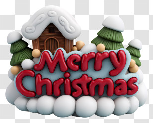 Christmas Word - Merry Christmas Greeting Transparent PNG