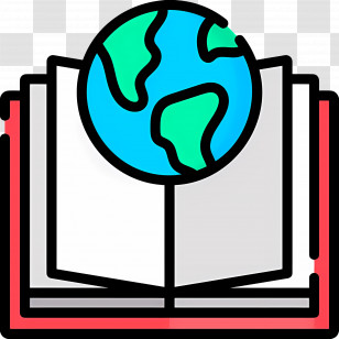 Open Book - Earth And Book For Education Transparent PNG
