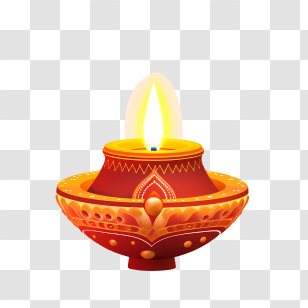 Diwali Lamp - Decorative Oil Lamp For Diwali Transparent PNG