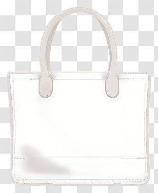White Handbag - Elegant White Handbag Design Transparent PNG