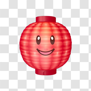 Red Paper Lantern
 - Smiling Red Lantern Cartoon Transparent PNG