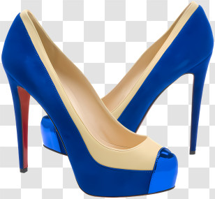 High Heel - Blue High Heels For Elegant Occasions Transparent PNG