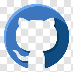 Github Icon - GitHub Icon In Blue Design Transparent PNG