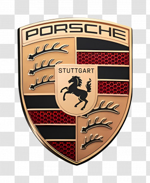 Porsche Logo - Elegant Porsche Luxury Car Logo Transparent PNG