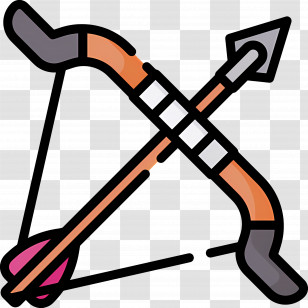 Bow Arrow - Bow And Arrow Transparent PNG