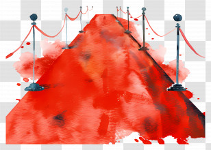 Red Carpet - Red Carpet Event Illustration Transparent PNG