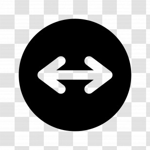Teamviewer - Black Left And Right Arrows In Circle Transparent PNG