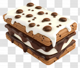 Ice Cream Sandwich - Chocolate And Cream Sandwich Biscuit Transparent PNG