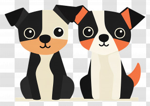 Cute Small Dogs - Cute Cartoon Dogs Transparent PNG