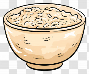 Bowl Of Porridge - Bowl Of Porridge For Breakfast Transparent PNG