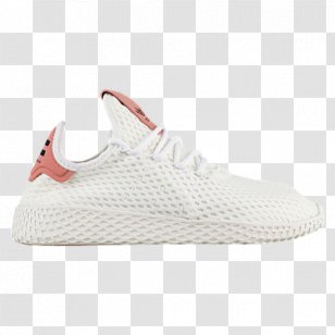 Adidas Pharrell Williams Tennis Hu Mens X J 'Raw Pink' Youth Sneakers HU Scarlet/ Ftw White/ White Shoe Transparent PNG