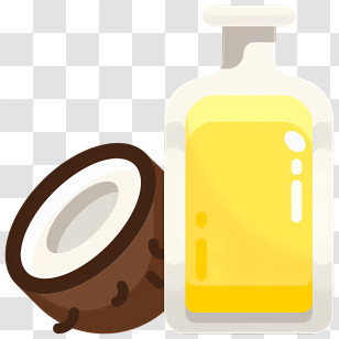 Coconut Oil - Coconut Oil Bottle Transparent PNG