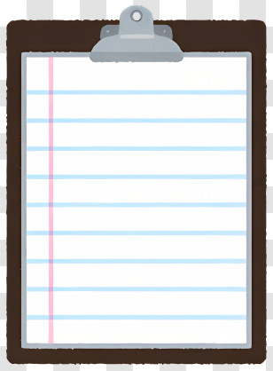 Icon - Clipboard With Lined Paper For Notes Transparent PNG