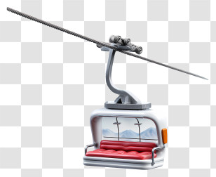 Ski Lift Cable - Ski Resort Cable Car Gondola Transparent PNG