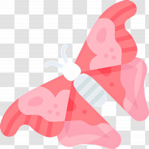Flying Butterfly - Pink Butterfly Illustration Transparent PNG