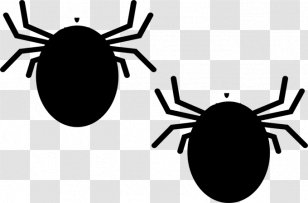 Clip Art Tick Openclipart - Black - Cartoon Cockroach Transparent PNG