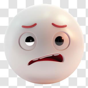 Emoji - Worried Emoji Face Transparent PNG