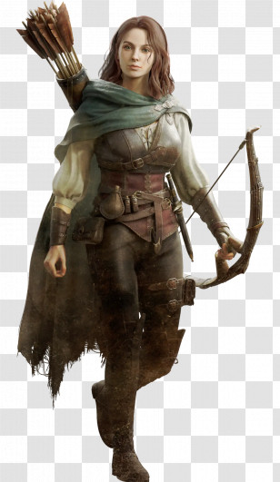 Dragons Dogma - Female Archer Character Transparent PNG