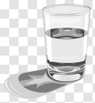 Water Glass - Glass Of Water Transparent PNG