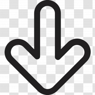 Down Arrow - Down Arrow Icon For Navigation And UI Transparent PNG