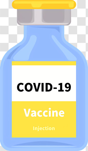 Covid 19 - COVID-19 Vaccine Bottle Illustration Transparent PNG