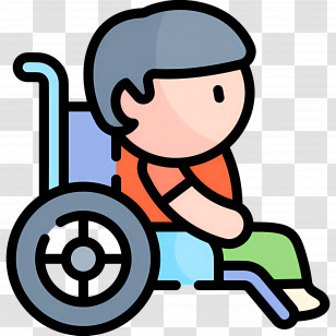 Disabilities - Person In Wheelchair Icon Transparent PNG