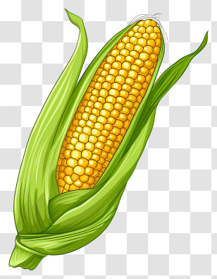 Corn - Fresh Corn On The Cob Illustration Transparent PNG
