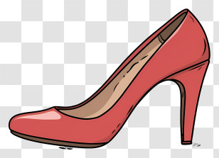 Red High Heel Shoe - Red High Heel Shoe Transparent PNG